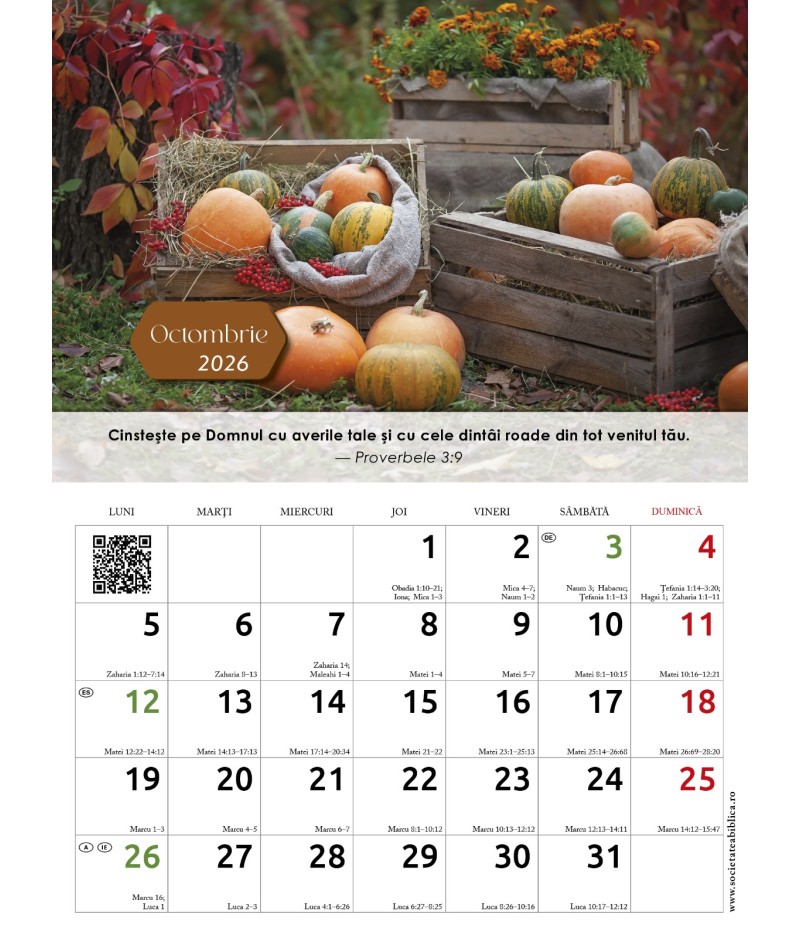 Calendar mare 2026 - A3 Calendar mare 2026 - A3